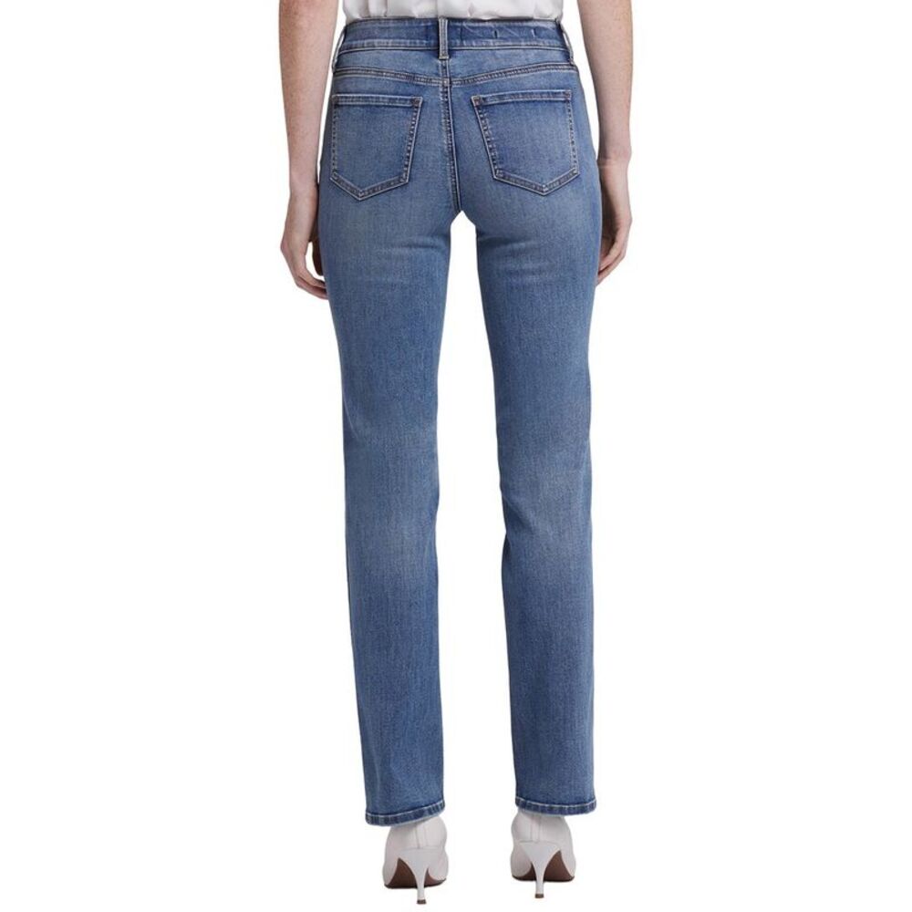 Nydj Womens Petite Marilyn Majorca Bay Straight Leg Jean - Picture 2 of 3